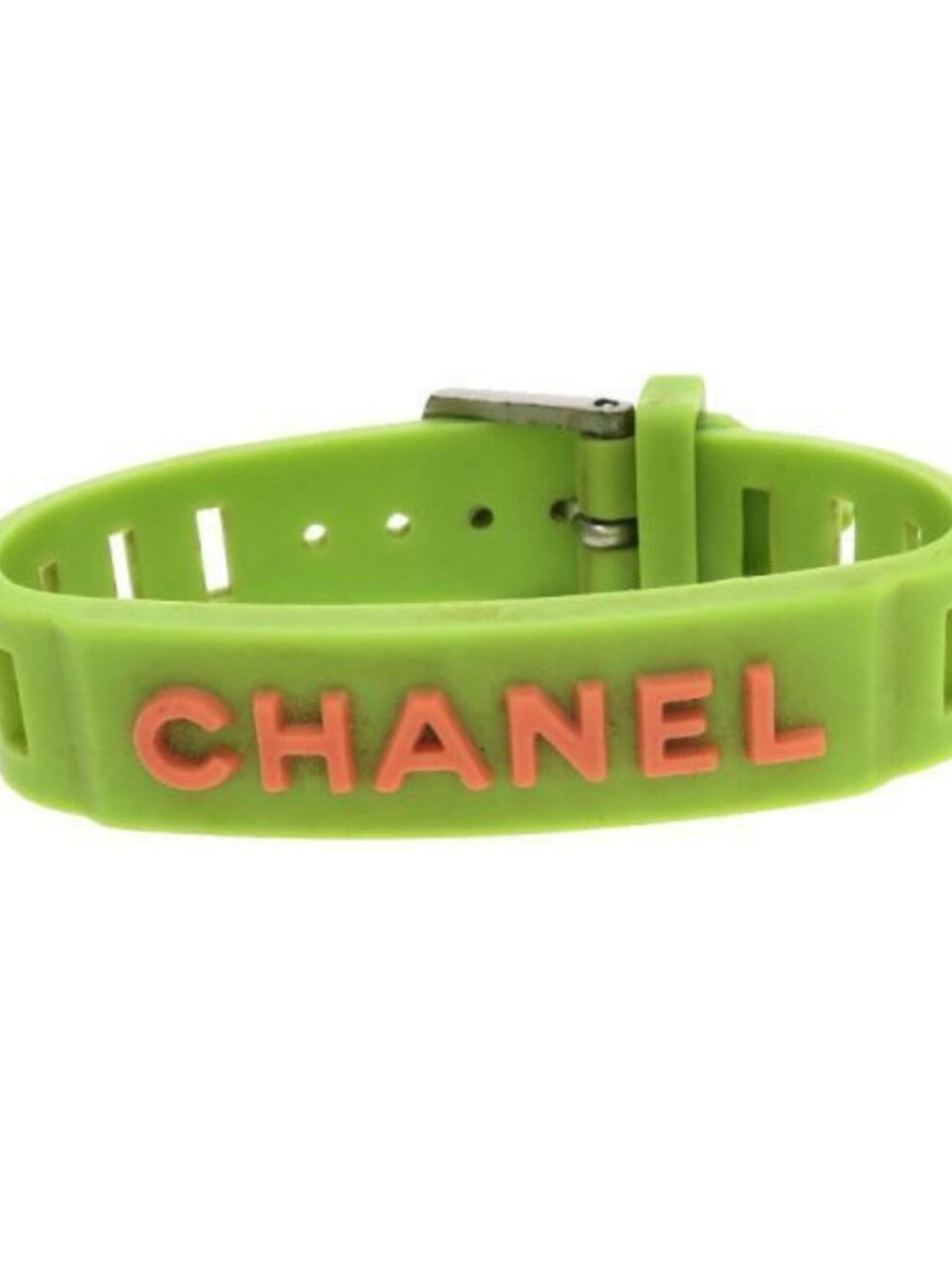 Chanel Rubber Bracelet Green